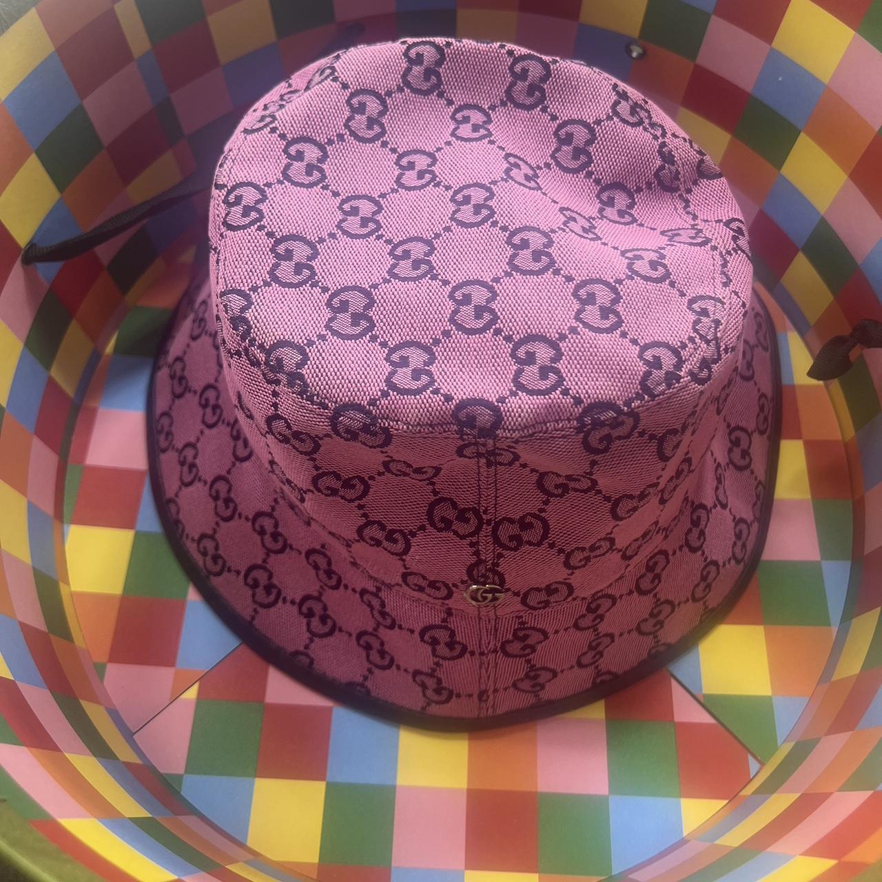 Gucci Women's Pink Hat Depop