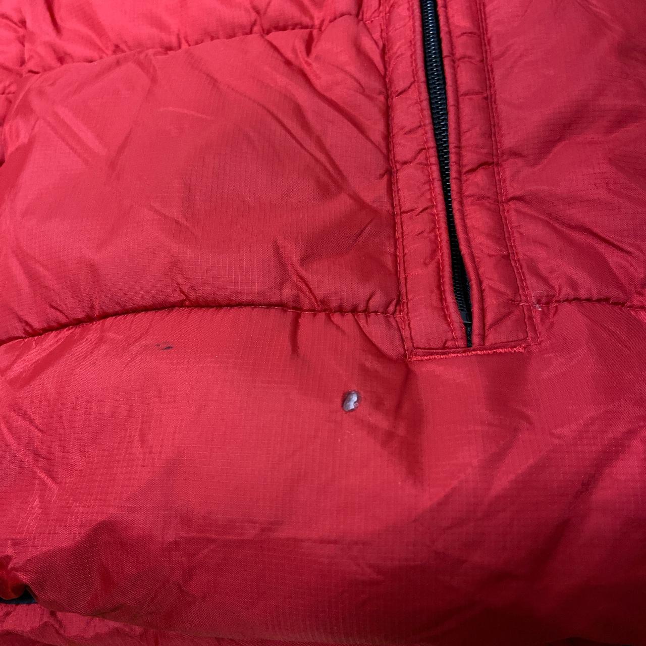 Vintage Old Navy Red Puffer Vest Size: small fits... - Depop