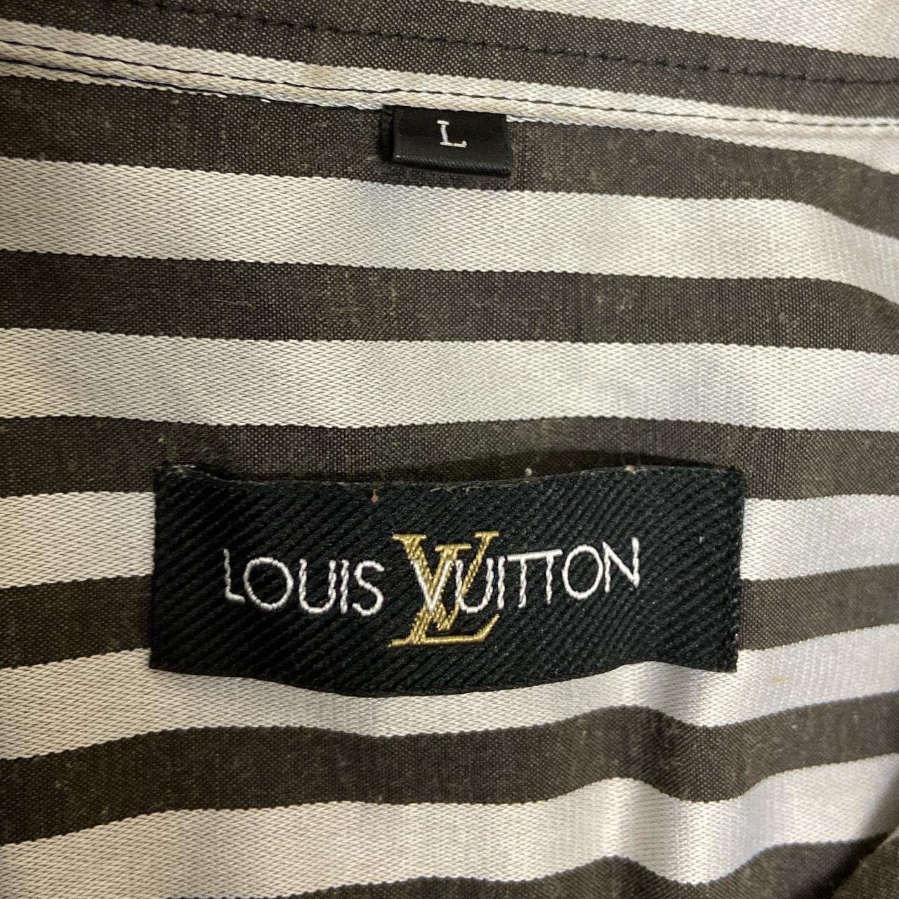 Louis Vuitton button up striped long sleeve - Depop