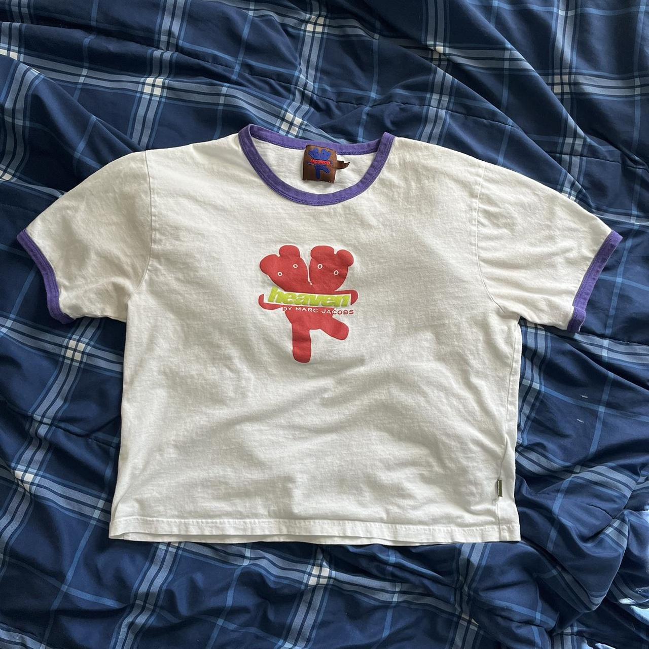 heaven logo baby tee 2021, size XXL! measurements... - Depop