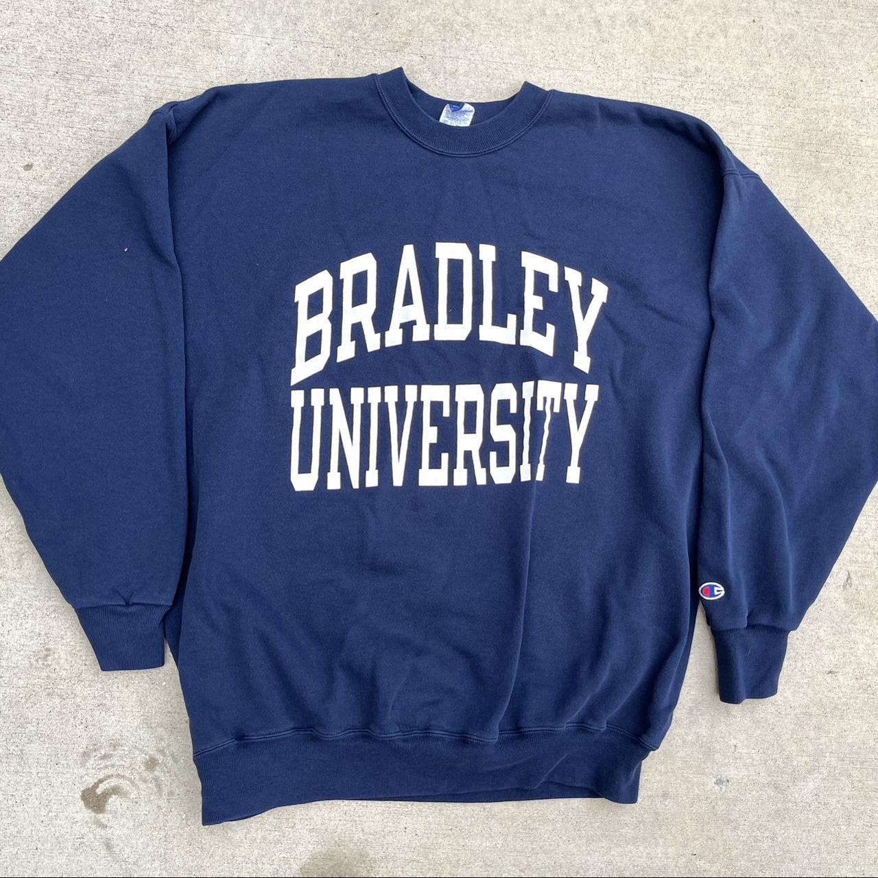 Vintage 90s Bradley University Champion... - Depop
