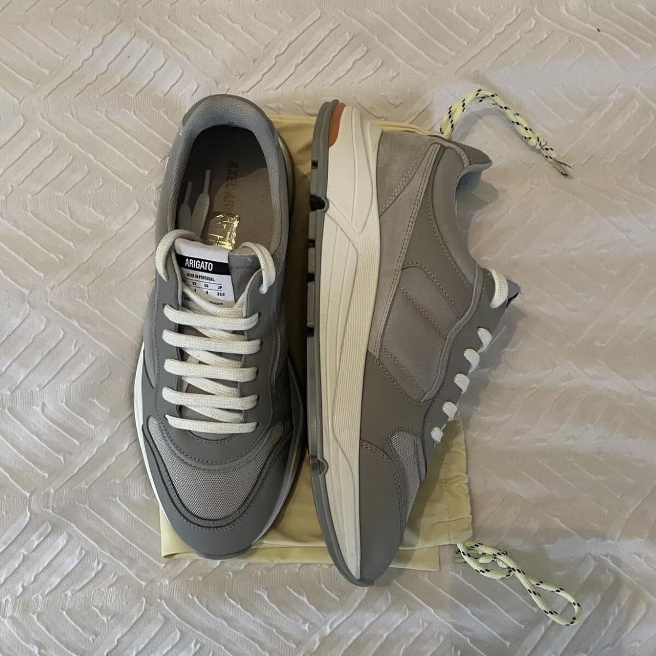 Axel Arigato Rush Sneaker (Grey/Light Grey) - | Depop