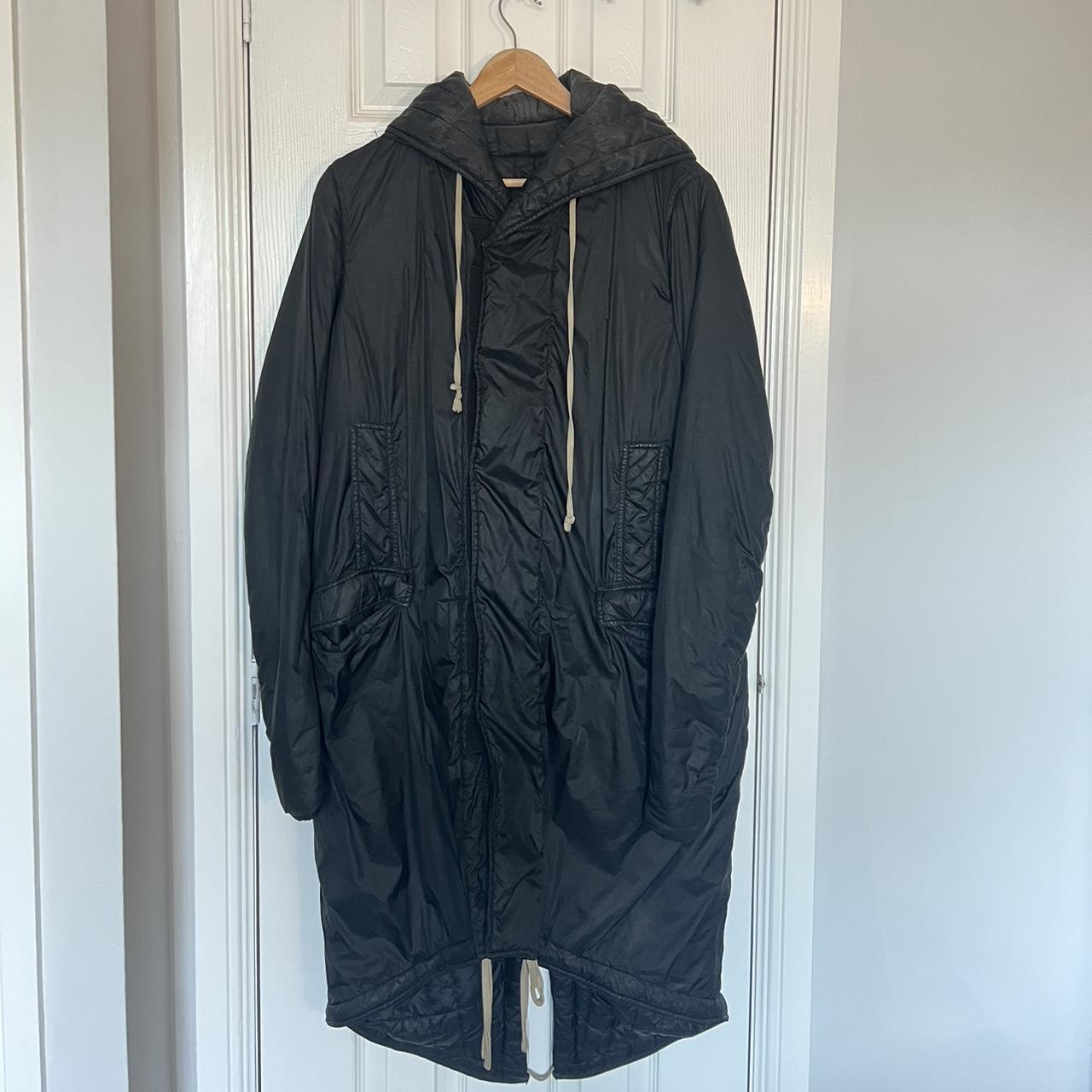 Rick Owens DRKSHDW quilted fishtail parka. Women's... - Depop