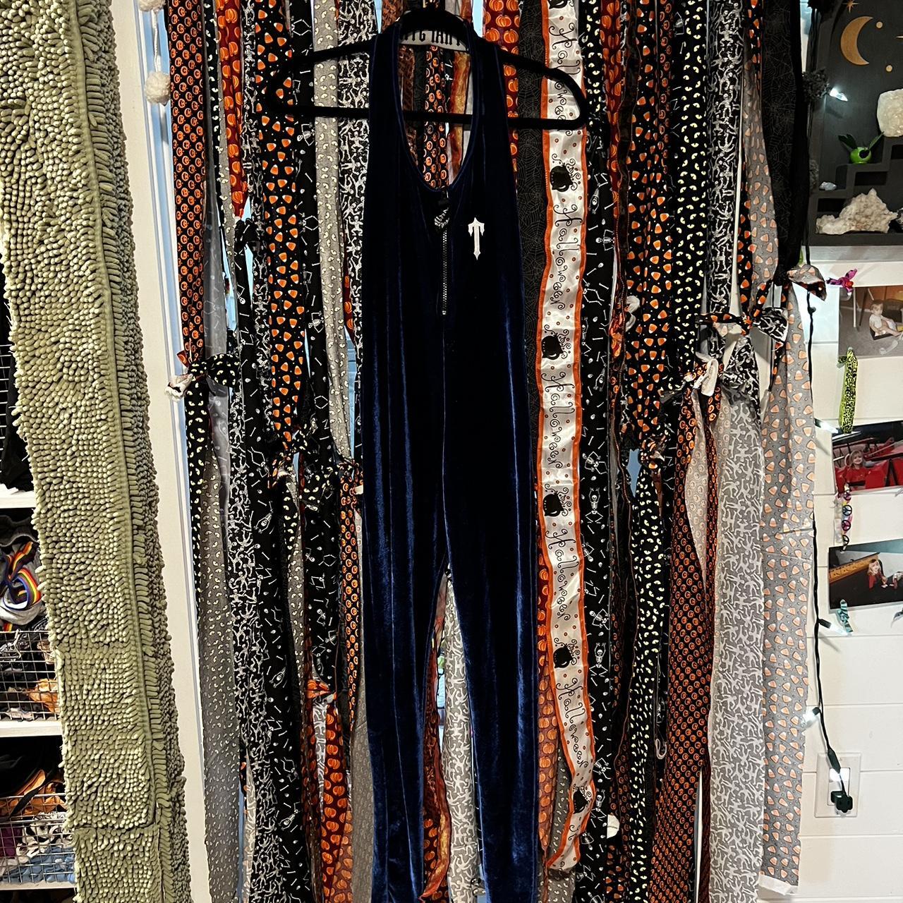 TRAPSTAR London blue velvet / velour jumpsuit.... Depop