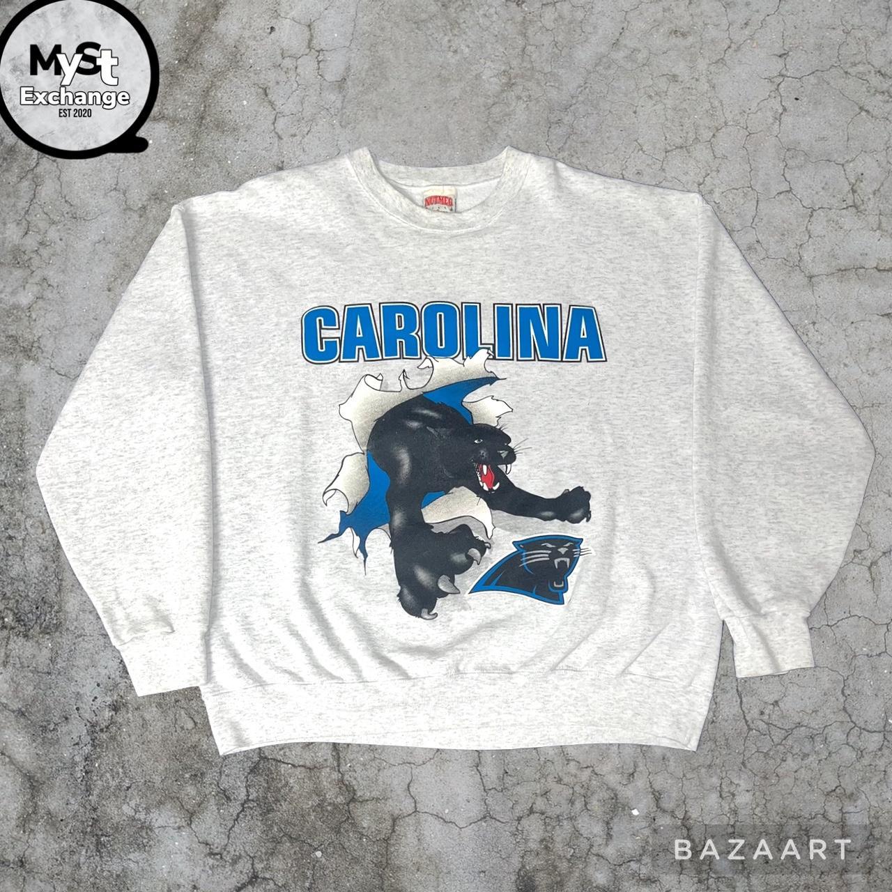 white carolina panthers sweatshirt