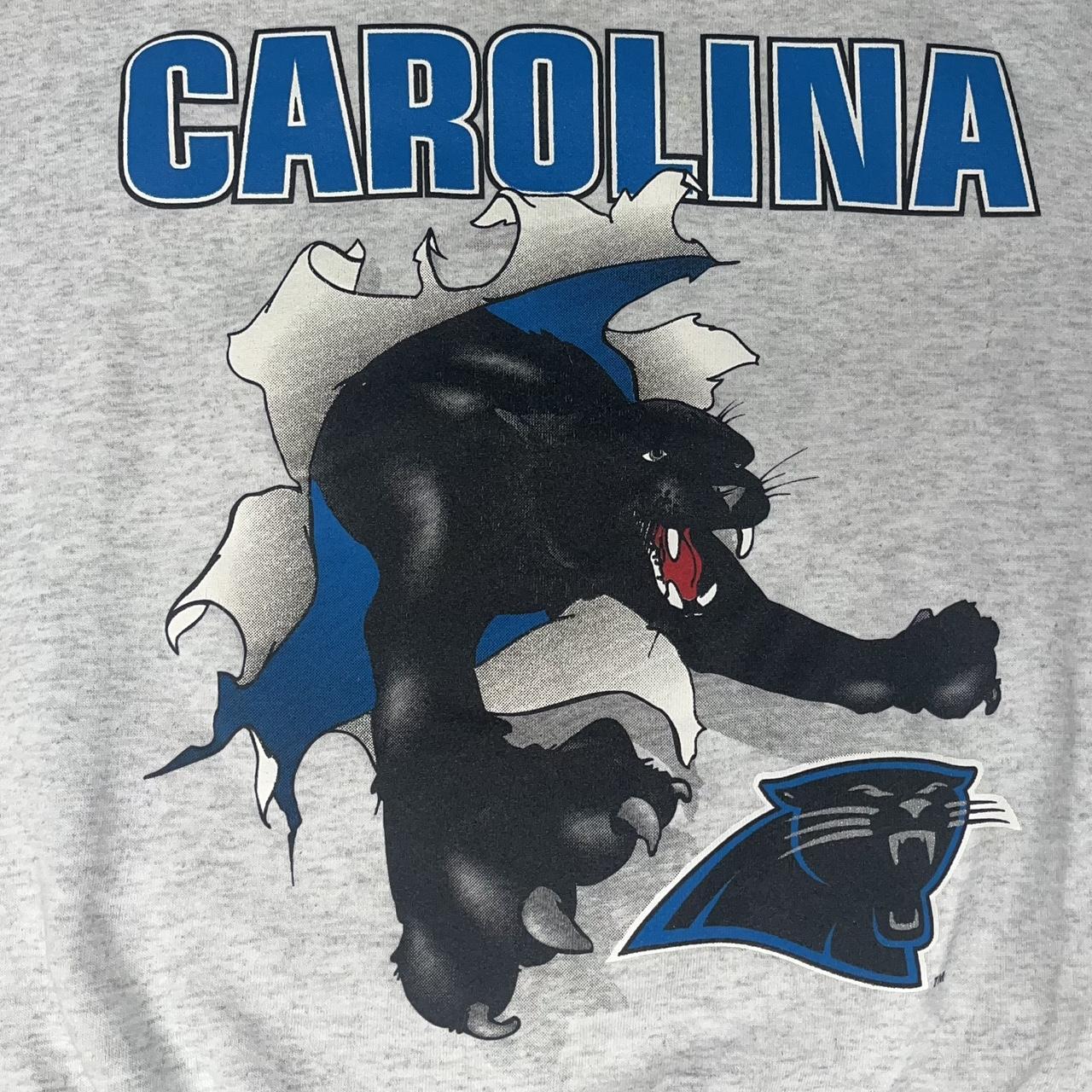 Vintage 90's Carolina Panthers Nutmeg Crewneck In - Depop