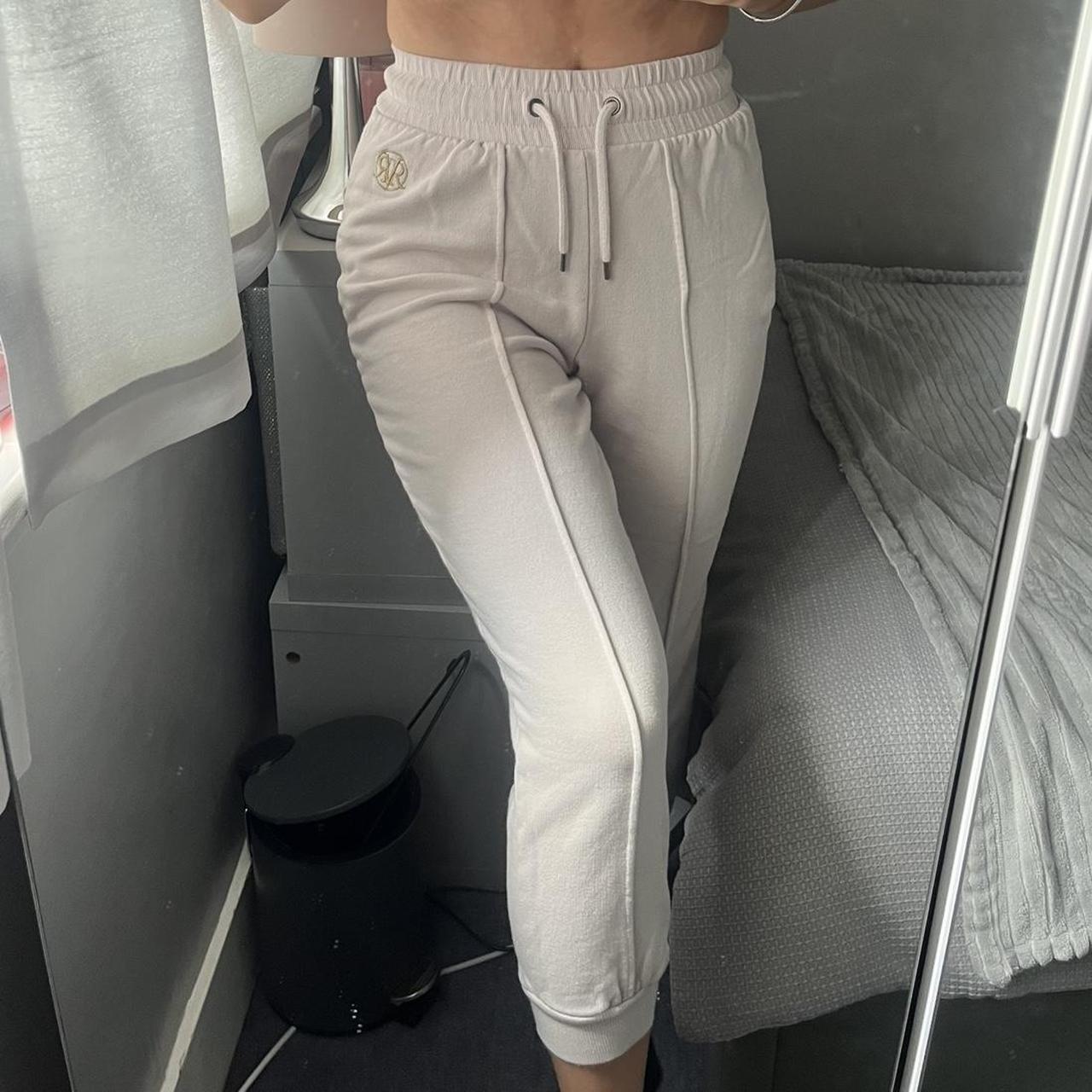 River Island beige petite tracksuit bottoms🪐 Great... Depop