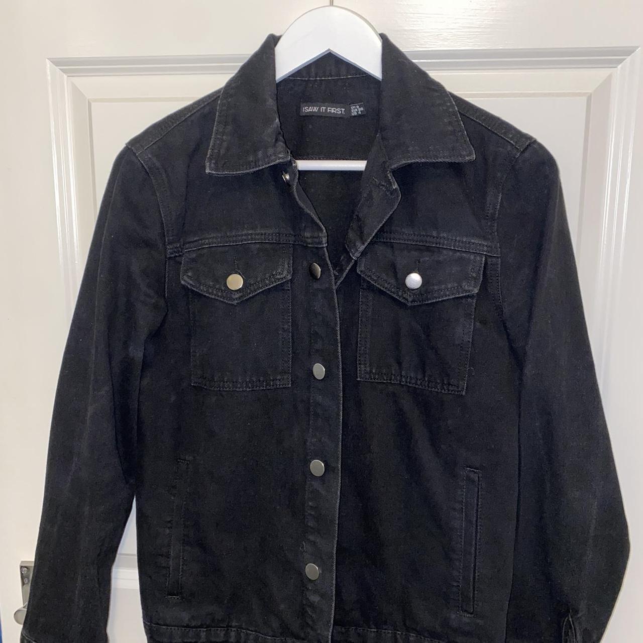 I saw it shop first black denim jacket