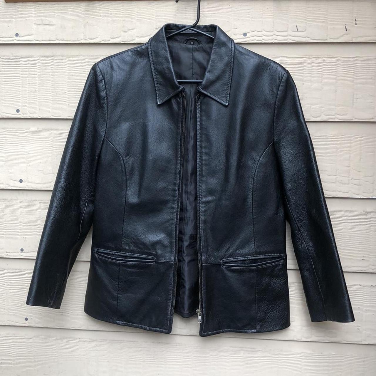 Insane genuine leather jacket, really good quality... - Depop