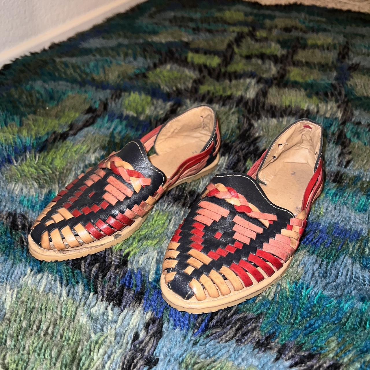 Traditional Mexican artist huaraches slippers flats Depop