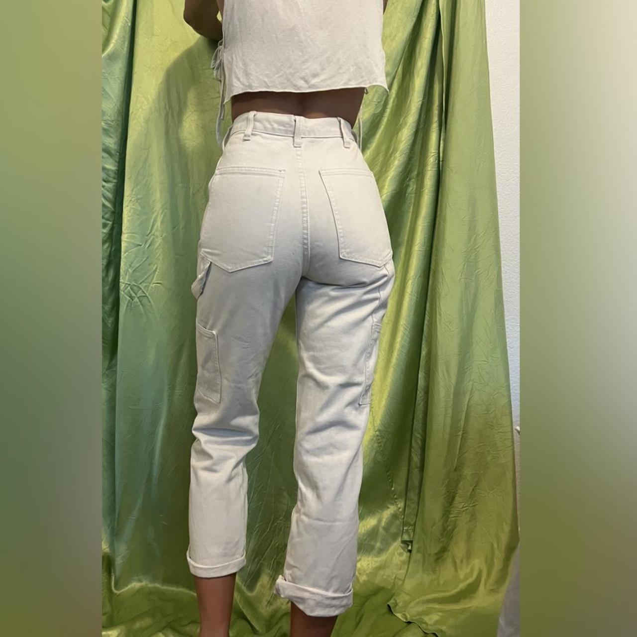 Pac-sun J Galt white jeans size small roll
