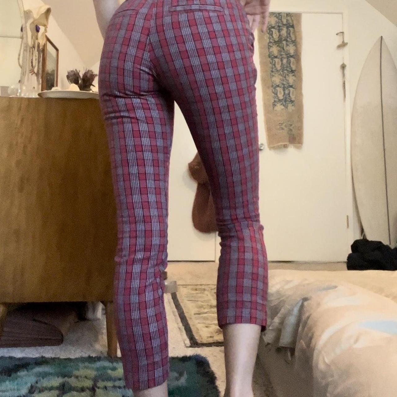 Hollister red hot sale plaid pants