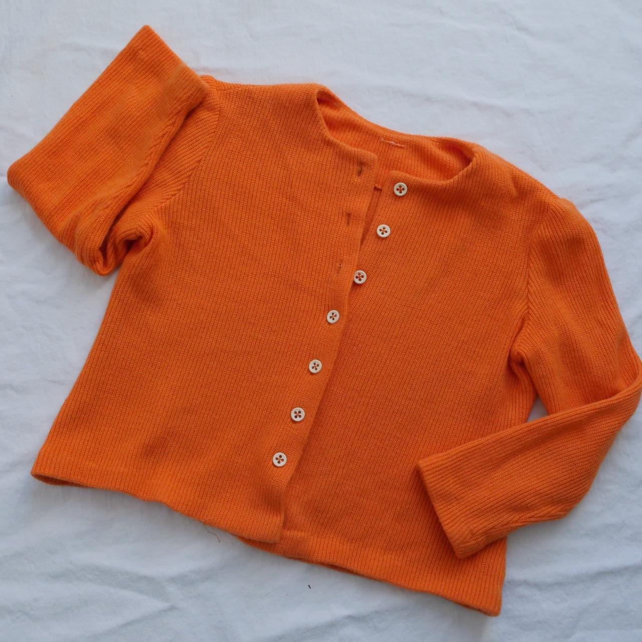 Women's Orange Cardigan | Depop