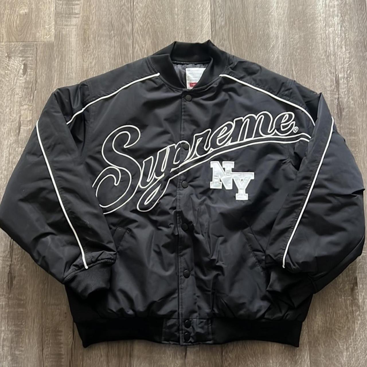 Supreme Contrast Script Varsity Jacket , #supreme...