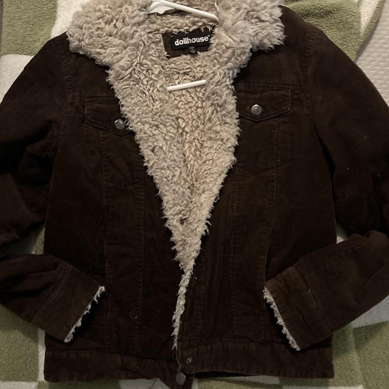 Dollhouse Brown corduroy button up jacket Size... Depop
