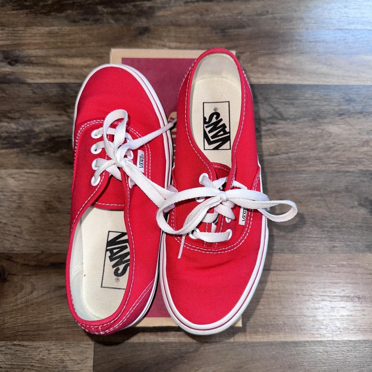 Vans classic womens clearance red