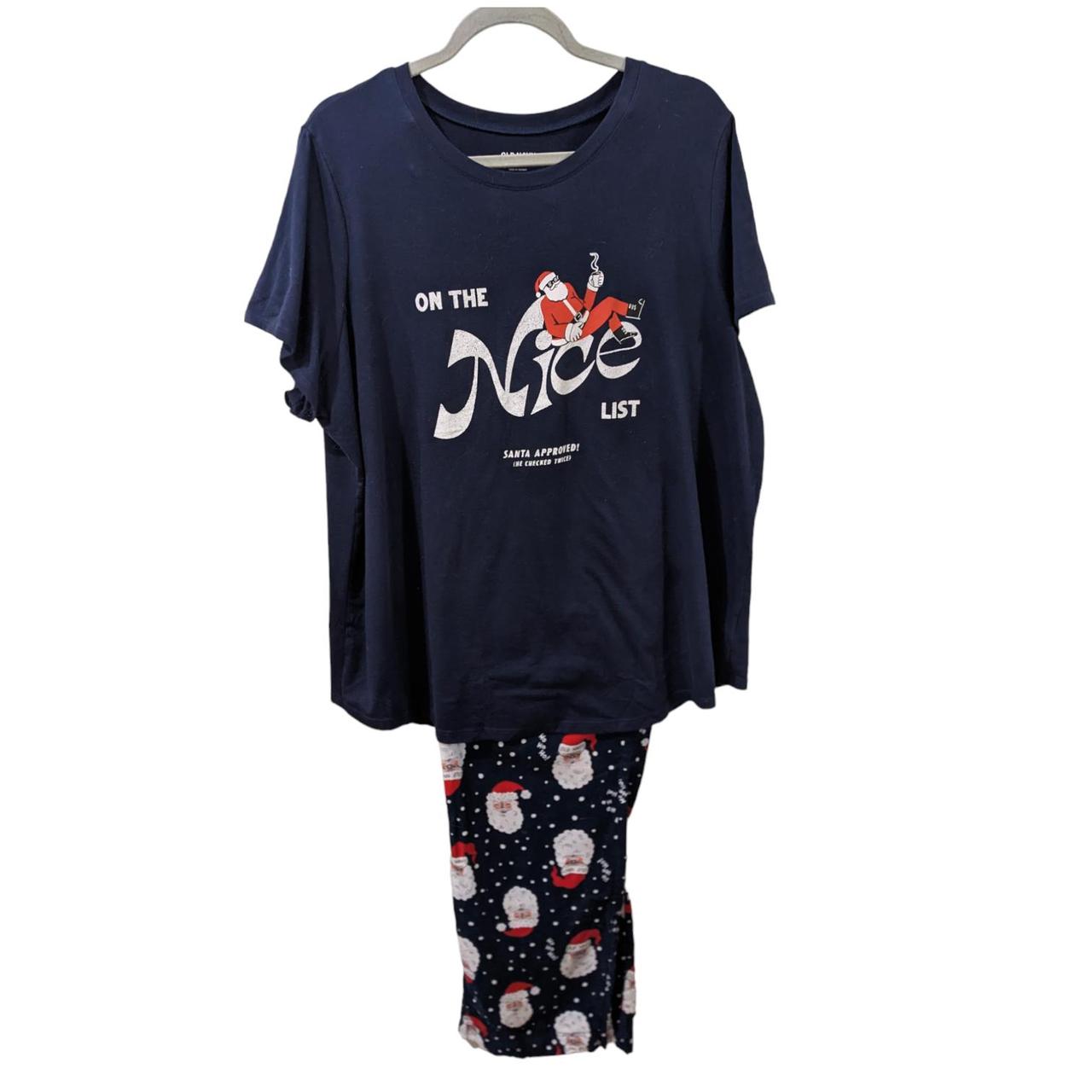 Old navy santa claus pajamas hot sale