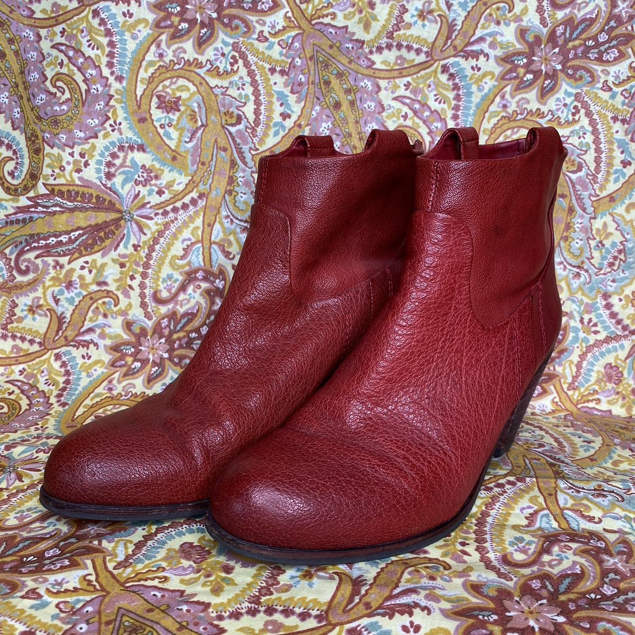 Sam edelman red ankle boots online