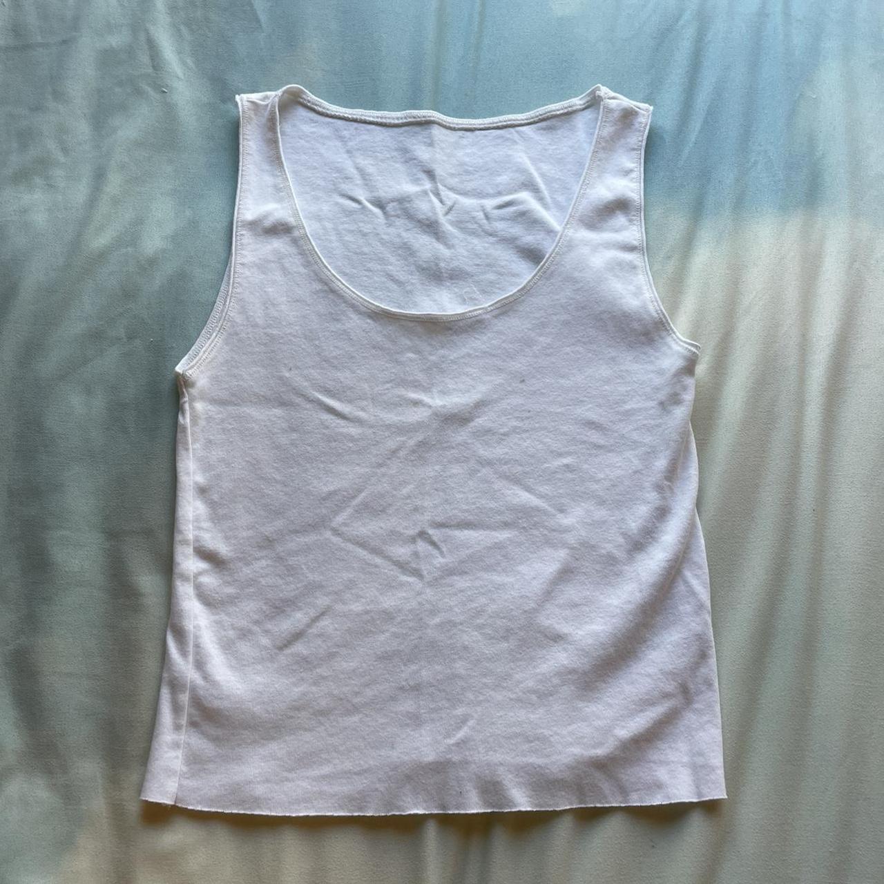 OYSHO Women's White Vests-tanks-camis | Depop