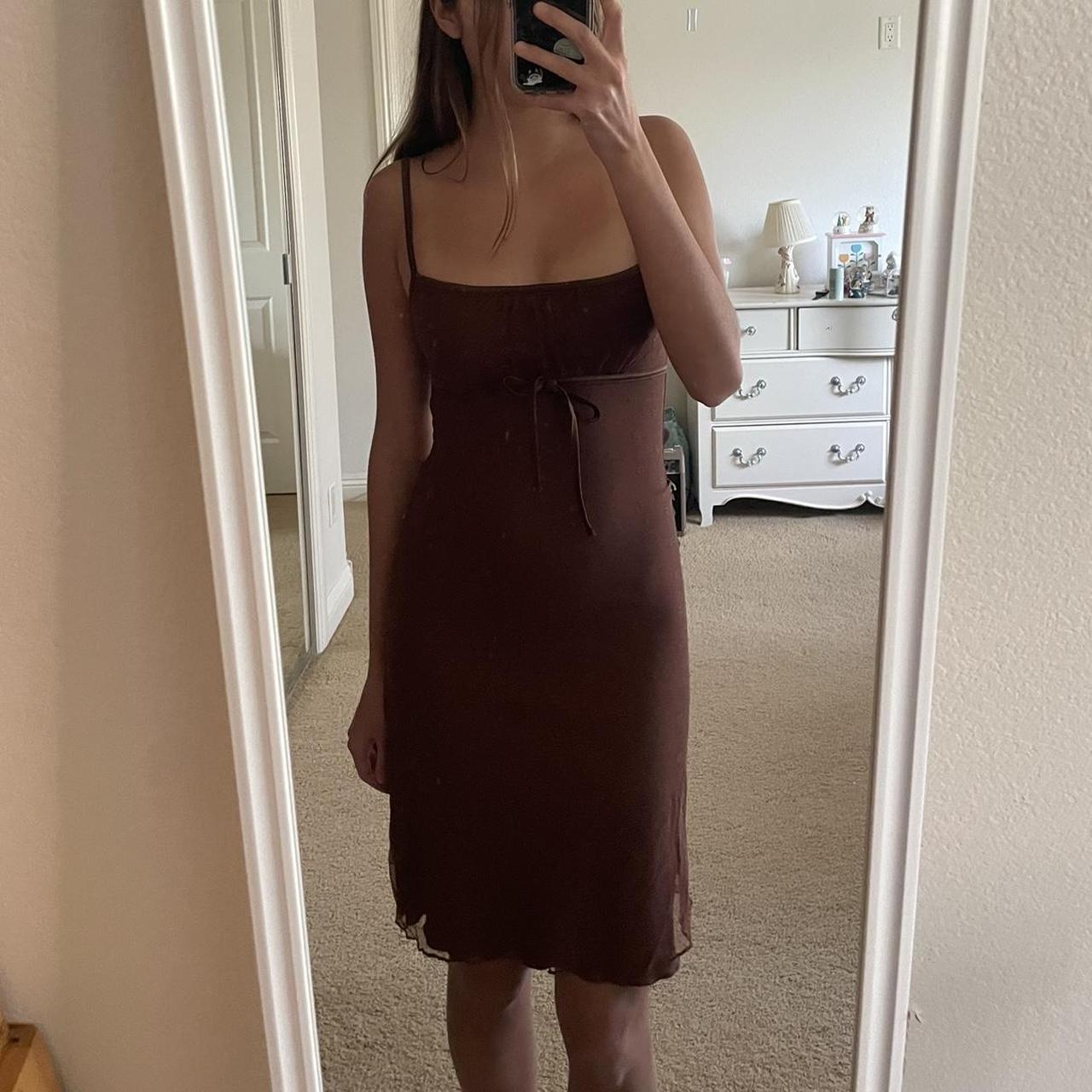 super flattering brandy melville dress only worn - Depop