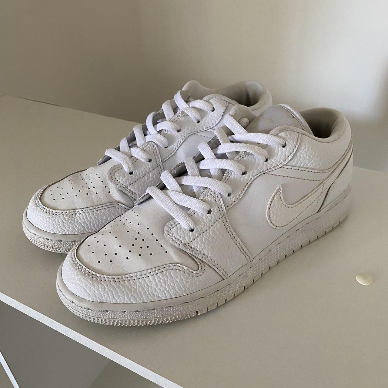 triple white jordan 1 women's