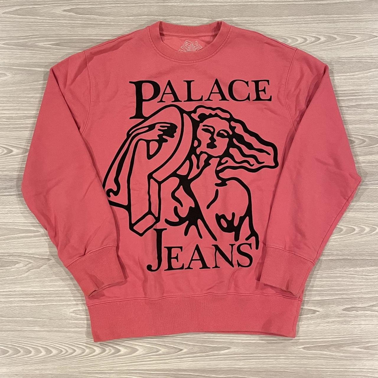 Palace Skateboards Sweater Pink Jeans Crewneck Men s. Depop