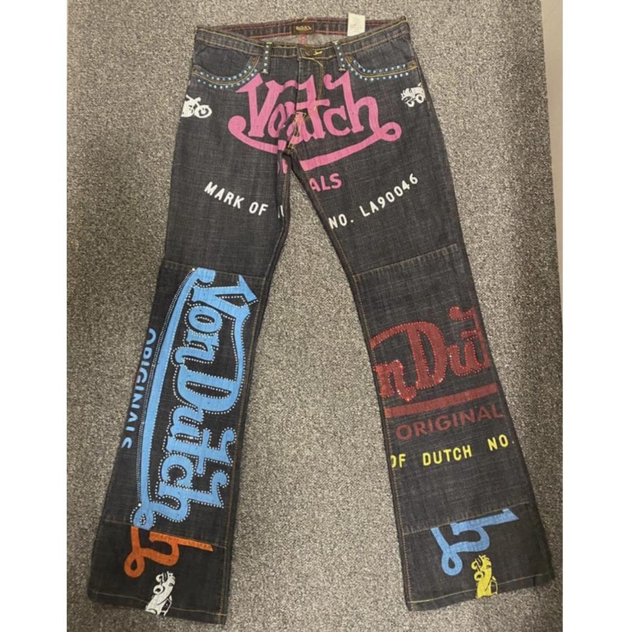 Von Dutch vintage spell out jeans !! INTEREST... - Depop