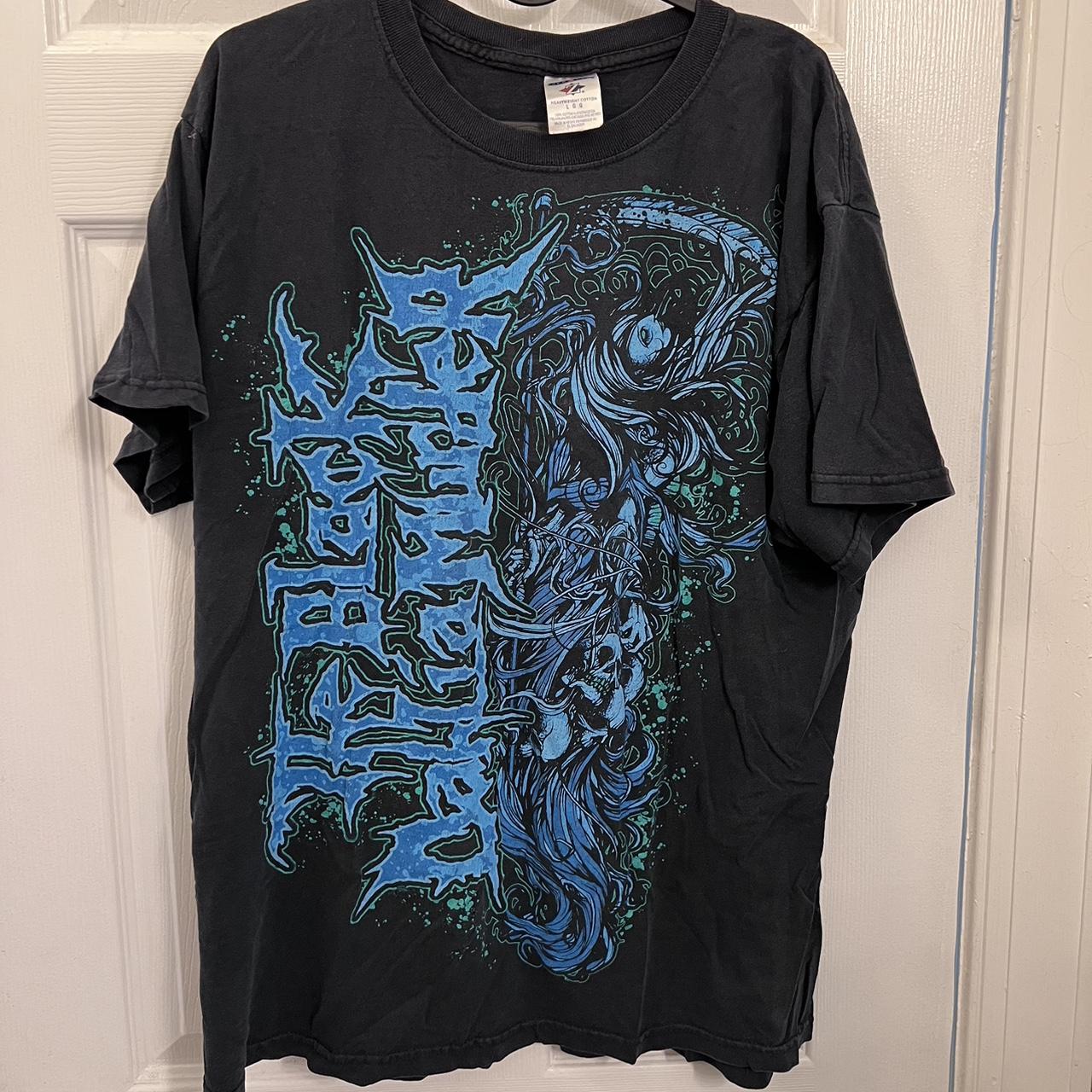 Men S Black And Blue T Shirt Depop