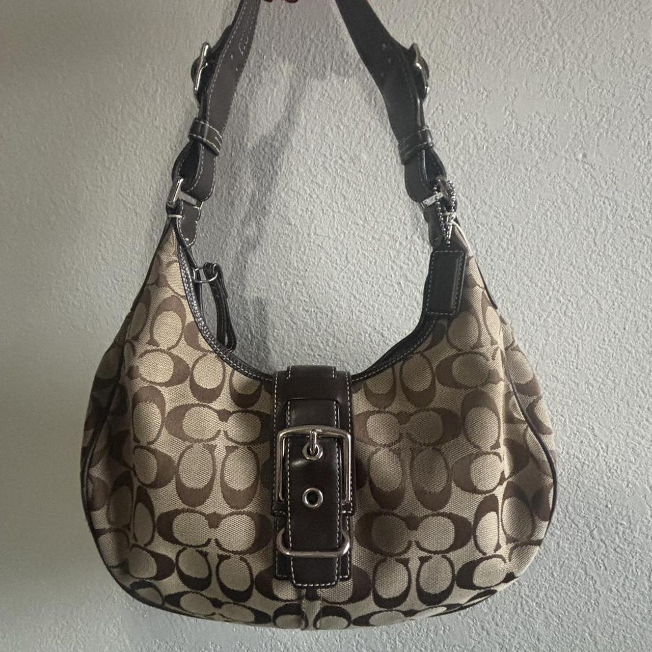 Cute brown crescent coach bag - Depop