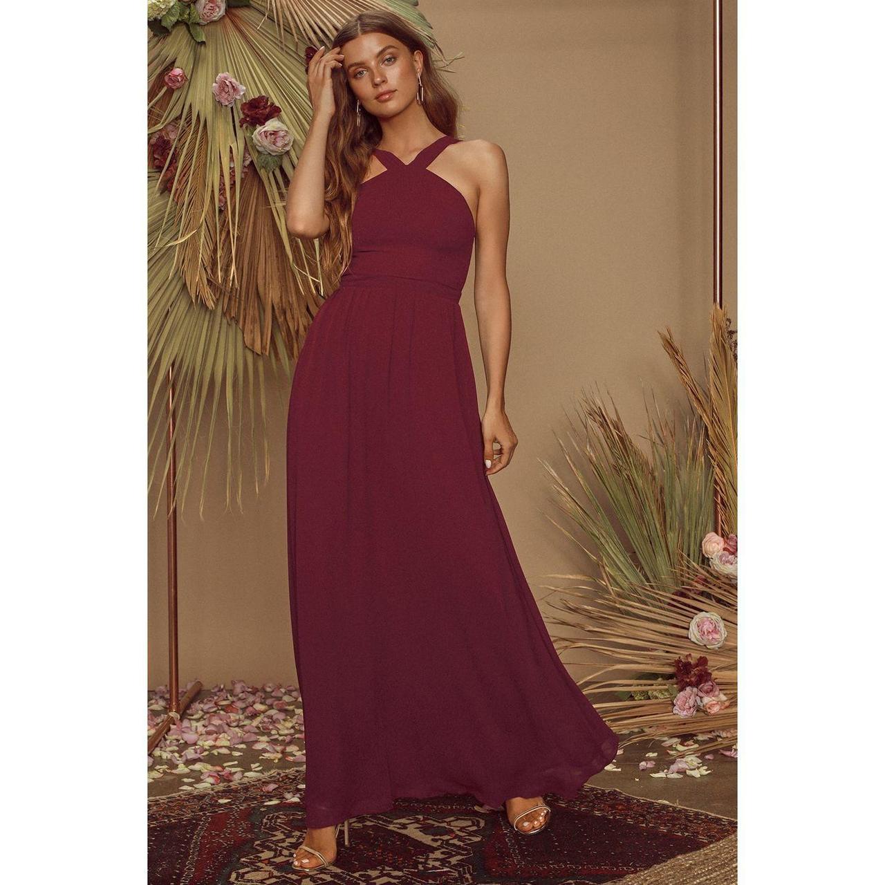 Lulus air hot sale of romance burgundy