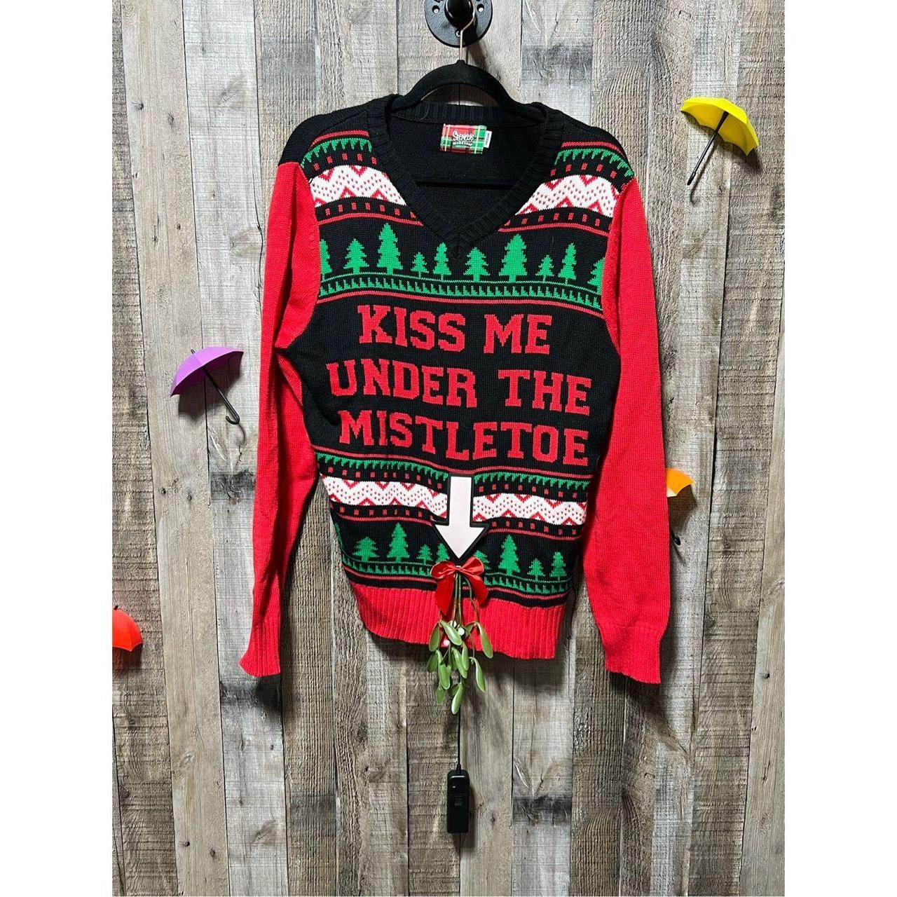 Spencer s Kiss Me Under The Mistletoe Funny Ugly. Depop