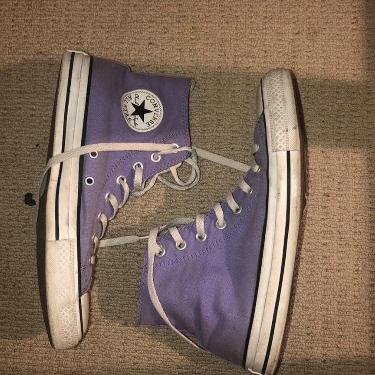 Purple converse women’s size 10 / men’s size 8 / eu... - Depop