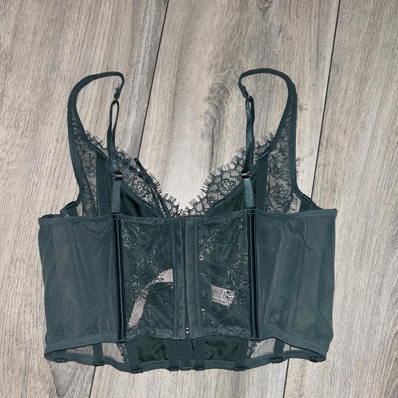 Victoria secret corset top Beautiful emerald green... Depop