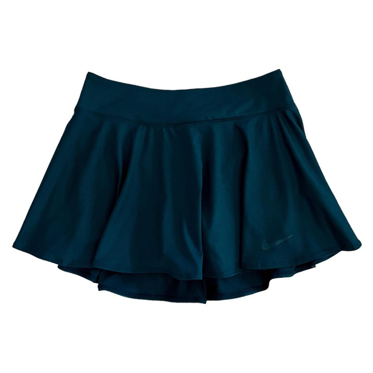 Nike Mini Tennis Skirt teal drifit mini skirt with... Depop