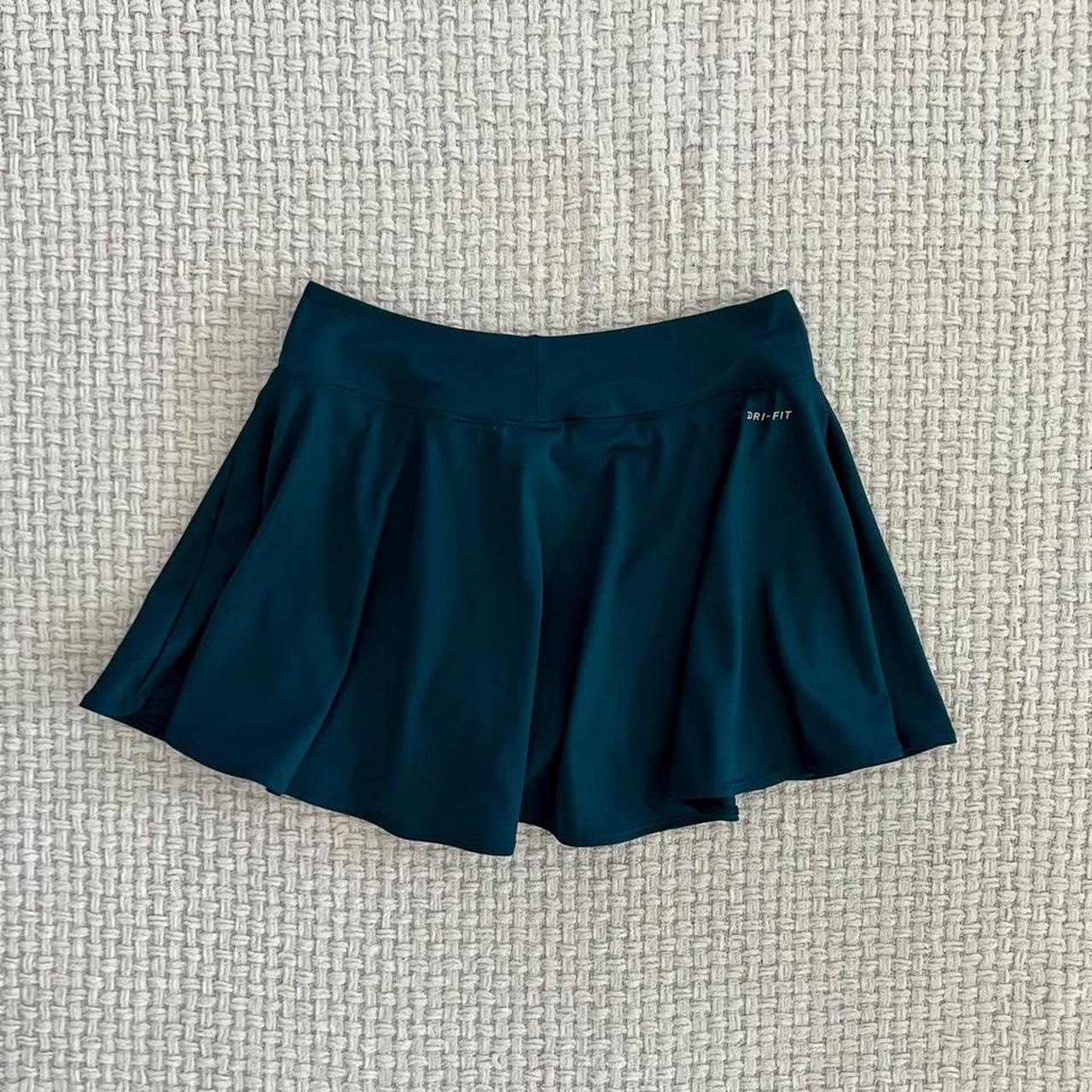Nike Mini Tennis Skirt teal drifit mini skirt with... Depop