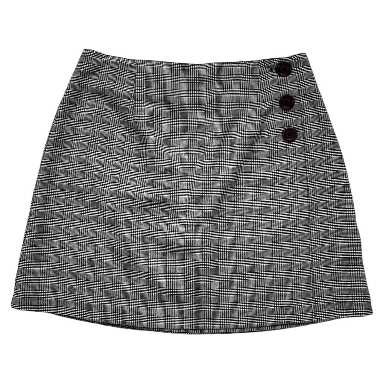 Black and white plaid skirt 60 hotsell