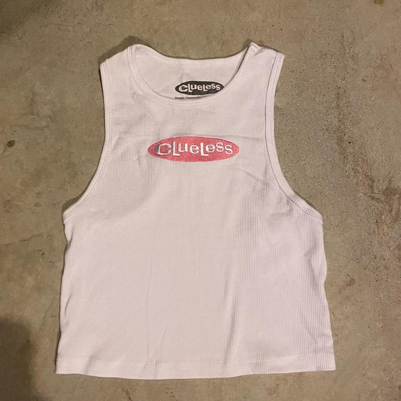 Women's White and Pink Vest | Depop