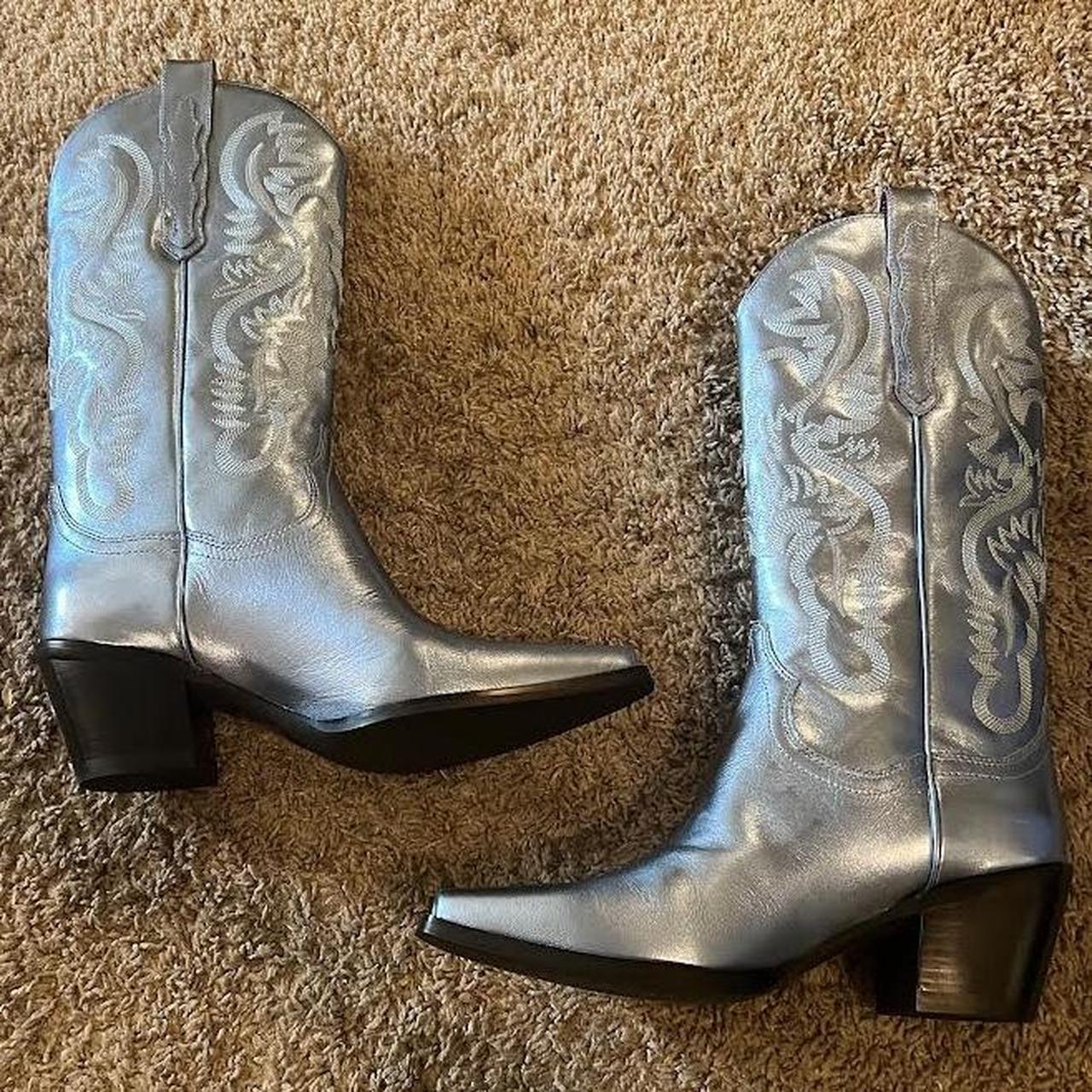 Jeffrey campbell 2024 silver boots