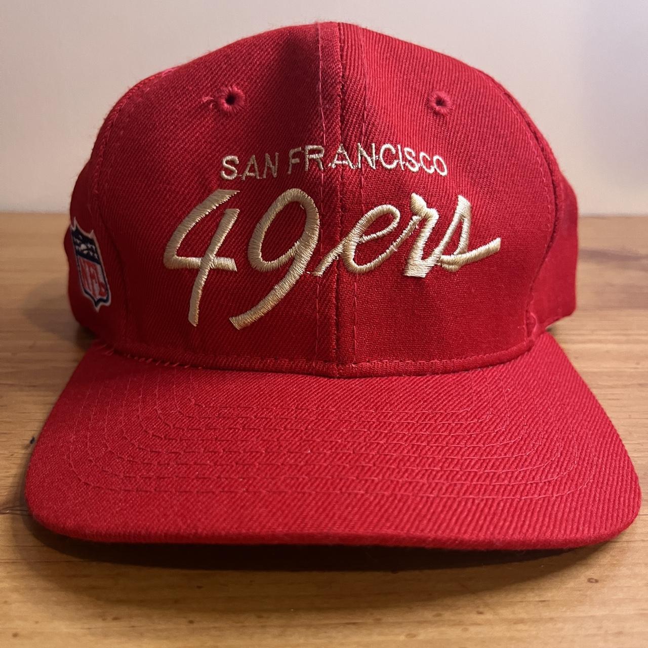 Vintage 90s San Francisco 49ers Script Font Logo Sports 