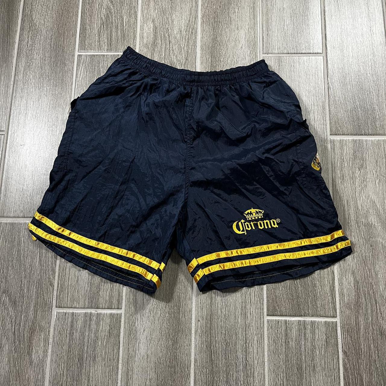 Men's Blue and Yellow Shorts | Depop