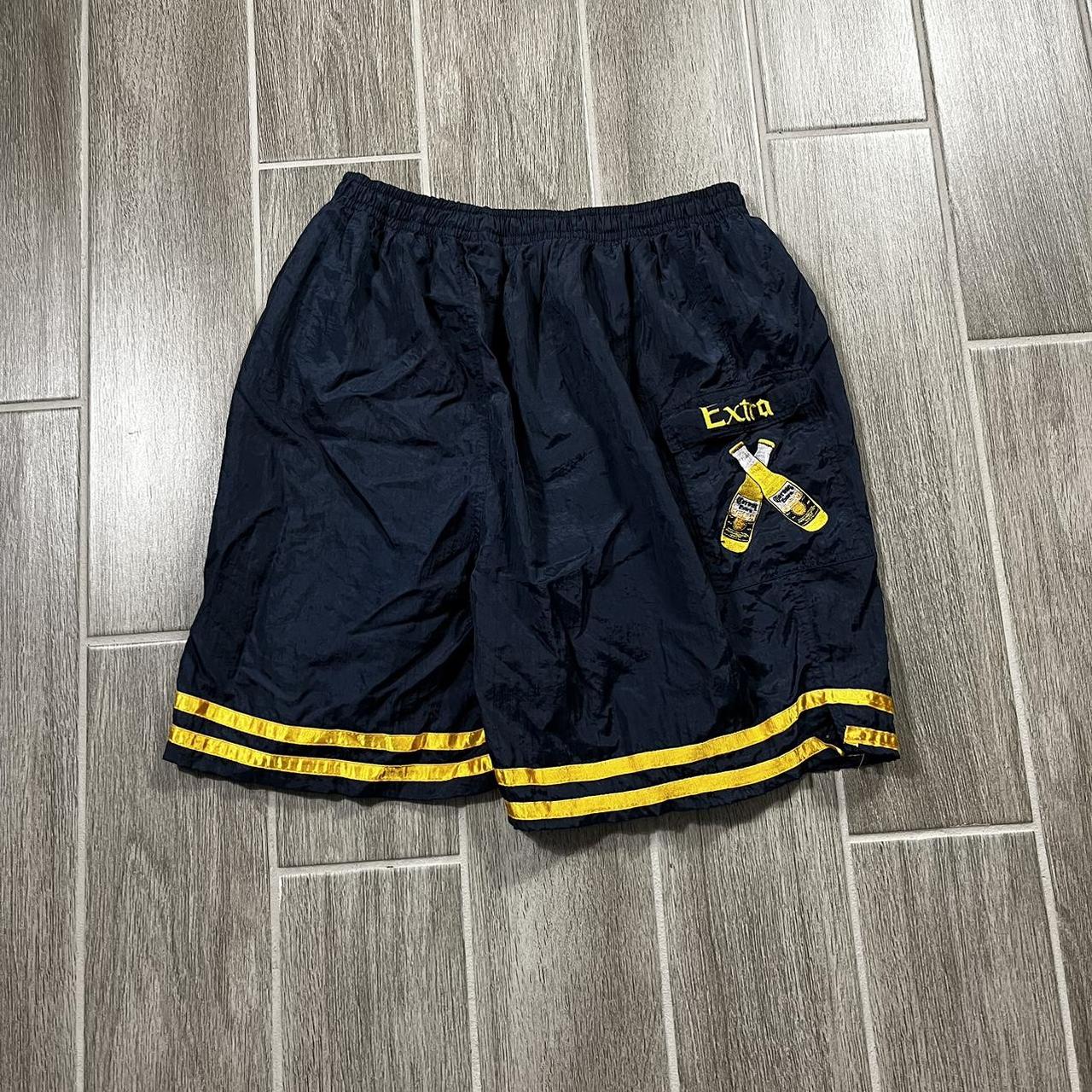 Men's Blue and Yellow Shorts | Depop