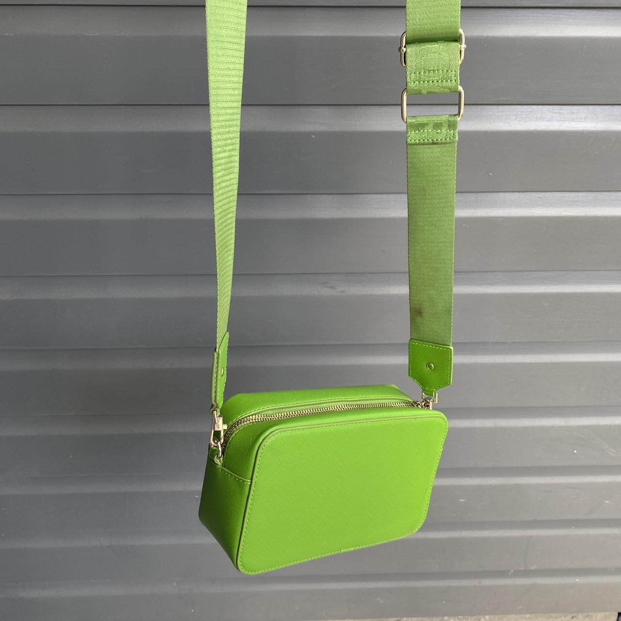 Country road green crossbody camera bag…small stain... - Depop