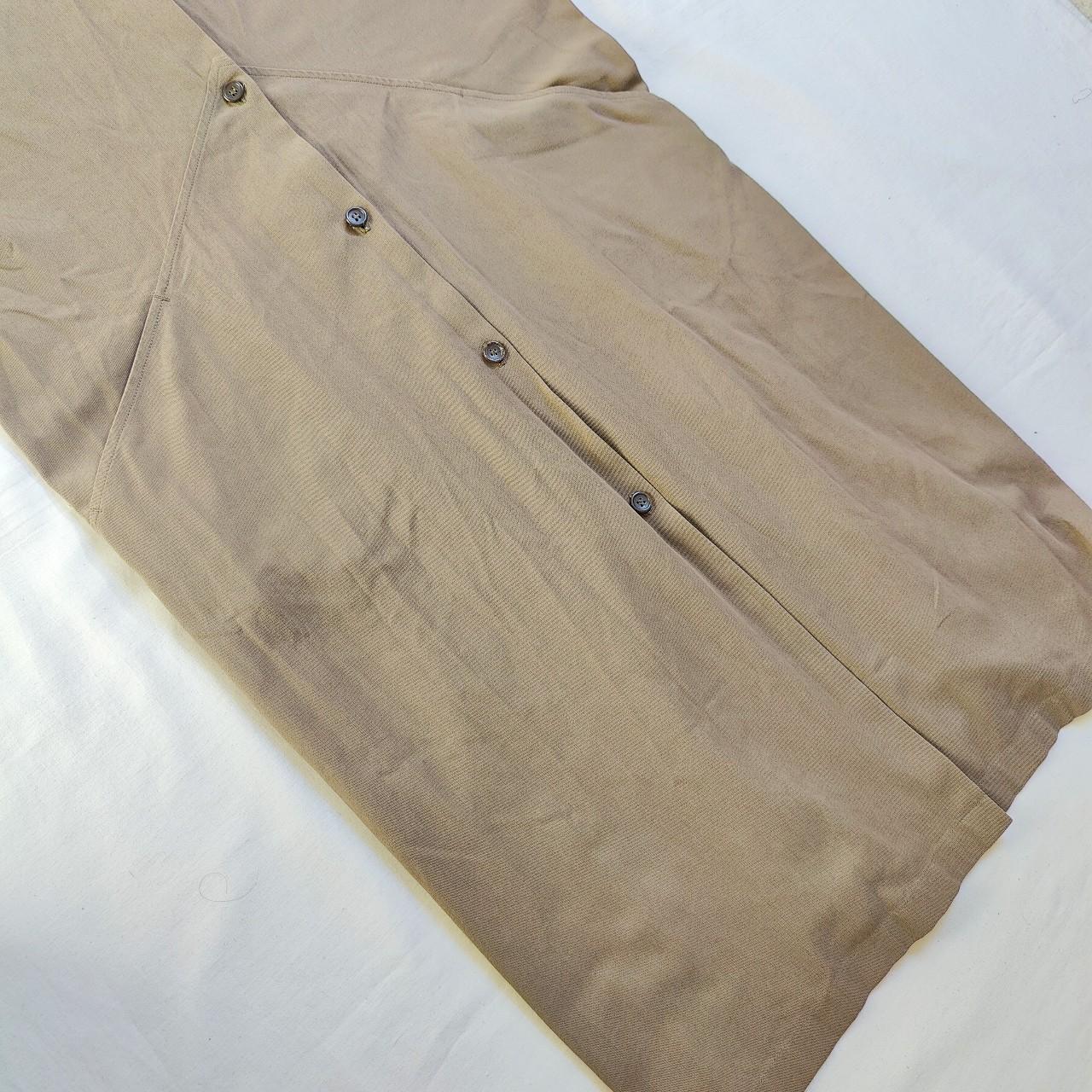 JIL SANDER Dress - Khaki brown, short sleeve shirt... - Depop