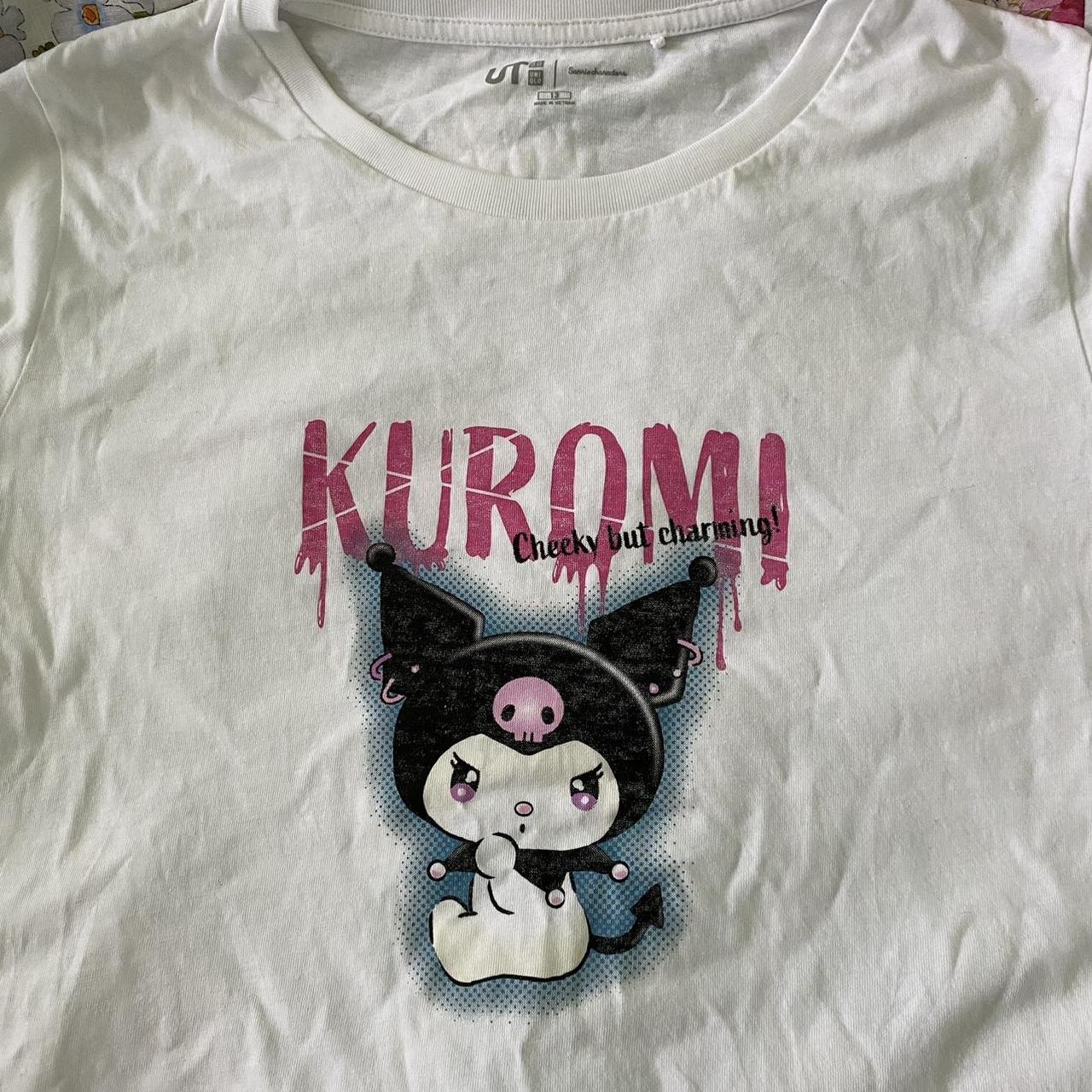 uniqlo kuromi baby tee 💓 worn a few times, in great... - Depop