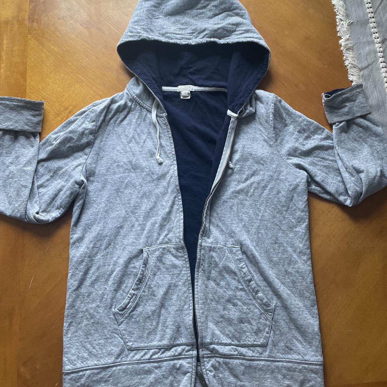 J crew grey on sale hoodie