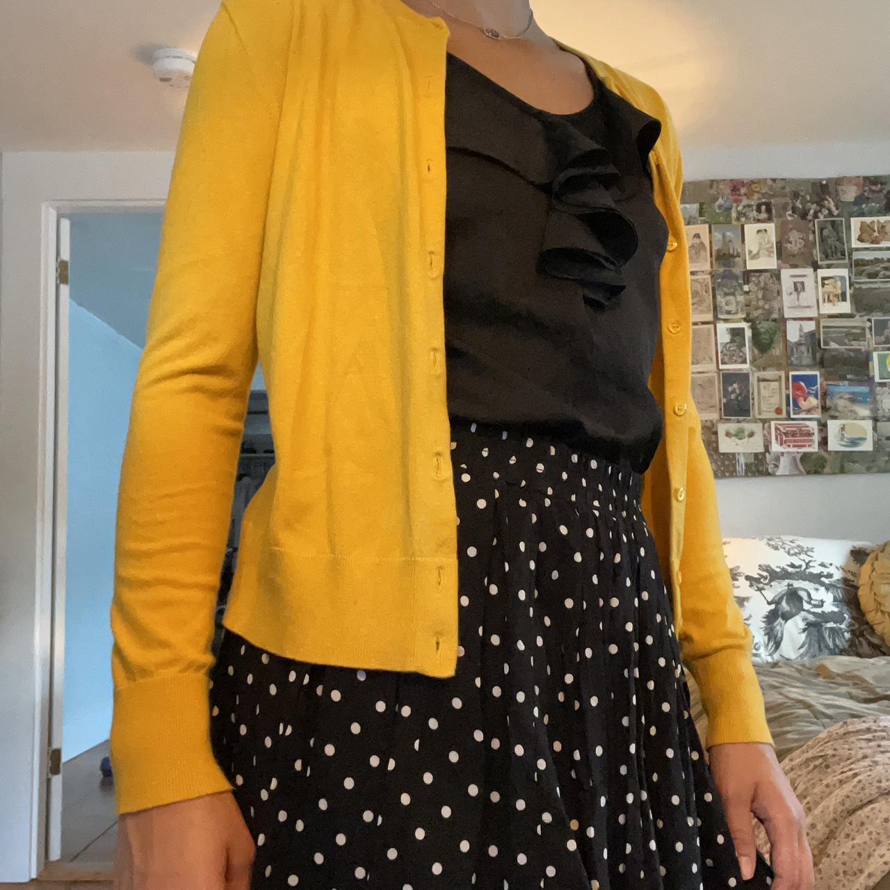 J crew 2024 yellow cardigan