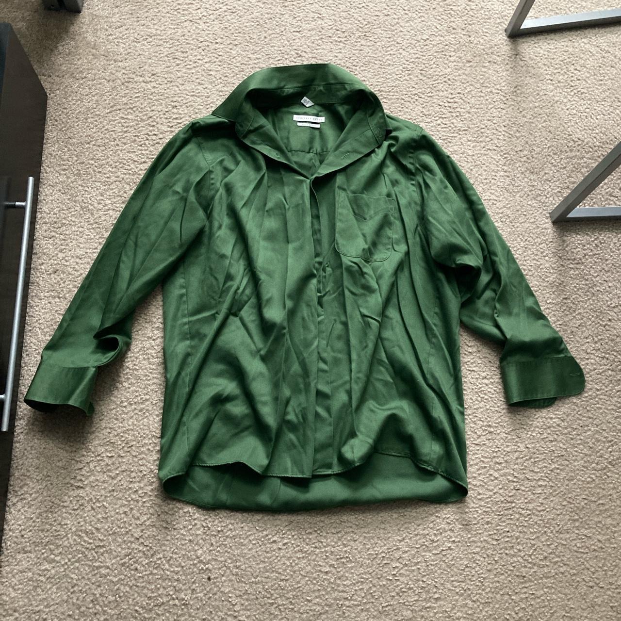 Geoffrey Beene Men's Green Shirt | Depop