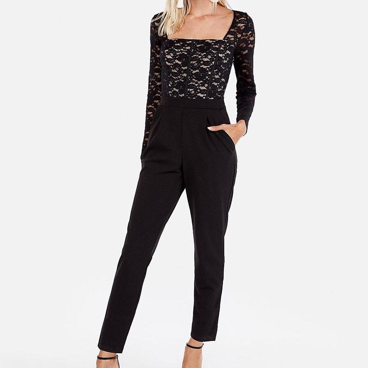 Lace bodice store jumpsuit express