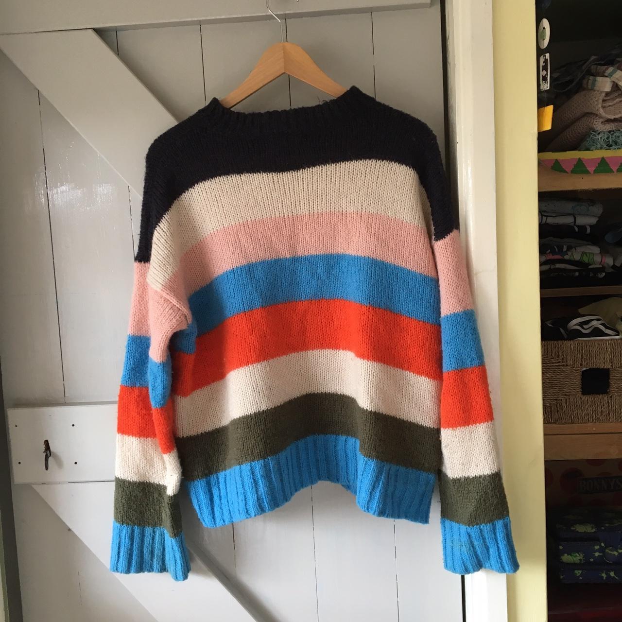 Urban Outfitters stripey cosy jumper! #stripes... - Depop