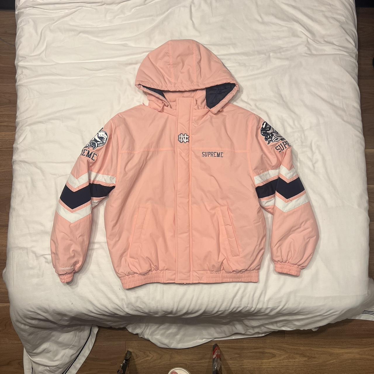 Supreme X Umbro Track Jacket in dusty plum. Worn | Depop